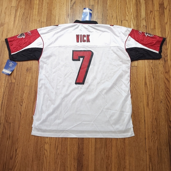 Reebok Michael Vick Atlanta Falcons Jersey Mens Size 2XL White NEW Vintage Y2K - Picture 9 of 9